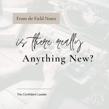 Is There Really Anything New?